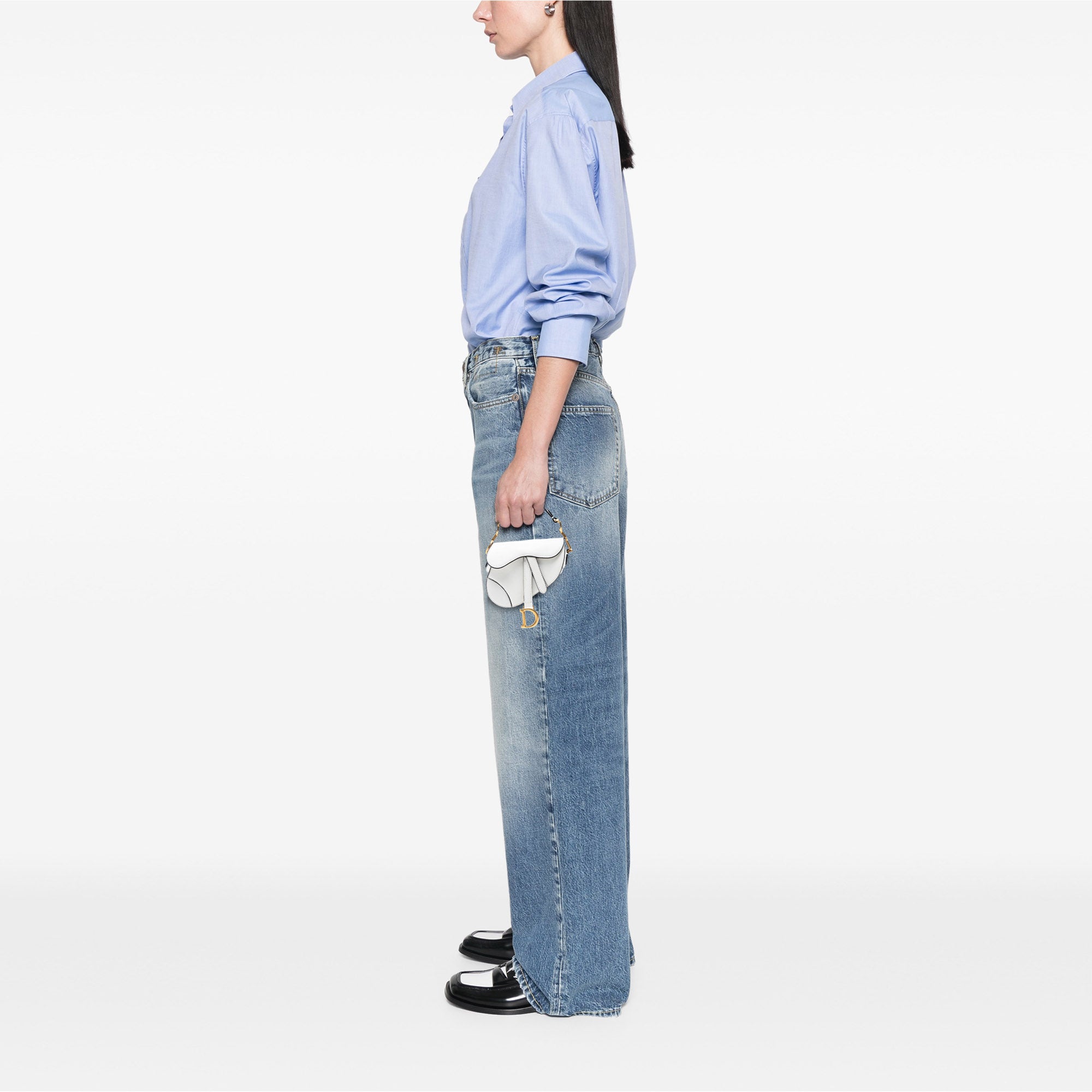 Micro Goatskin Saddle Bag - Image 7