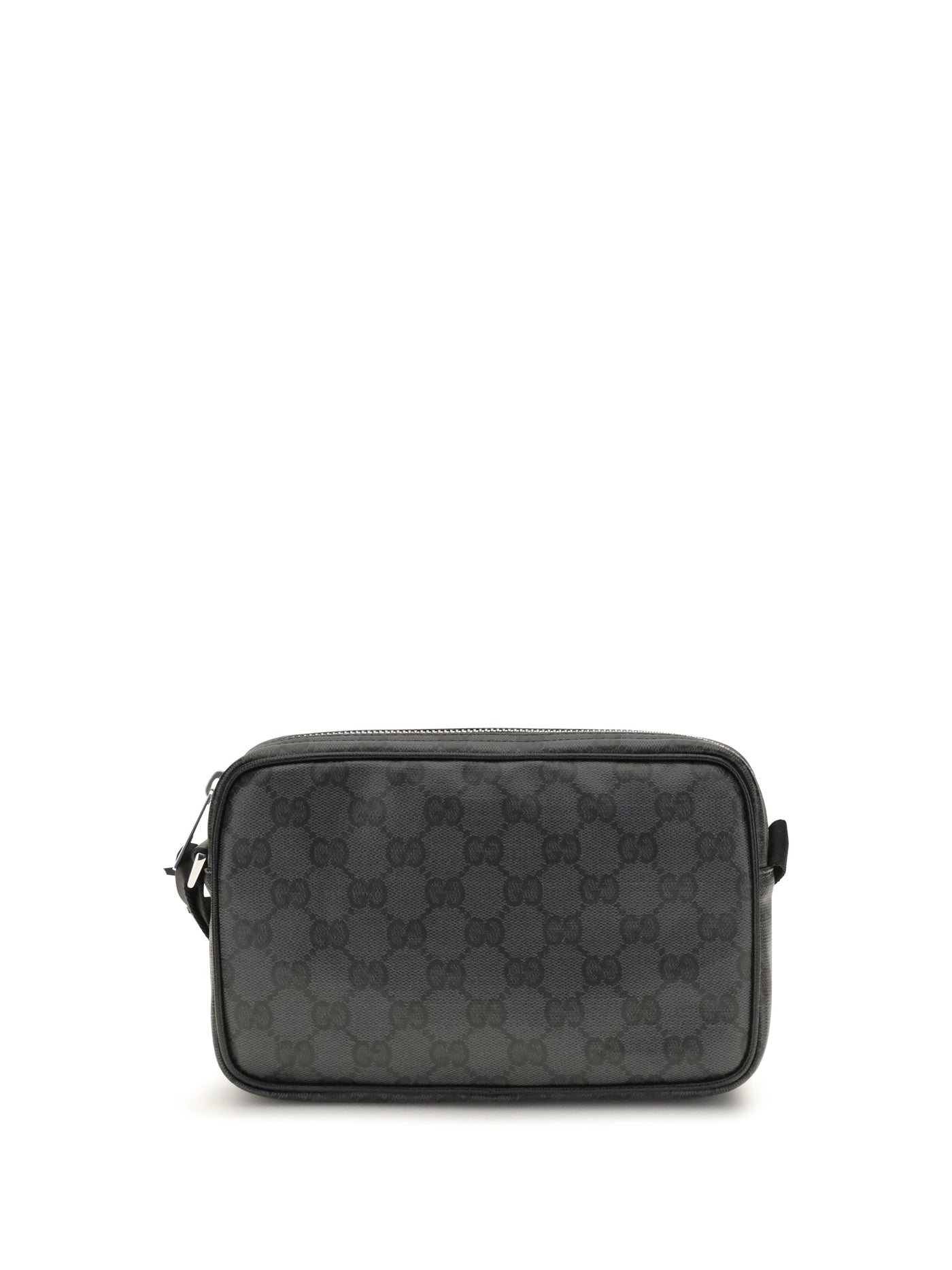 Gucci Essence Shoulder Bag — Black Cotton; Linen; Polyurethane