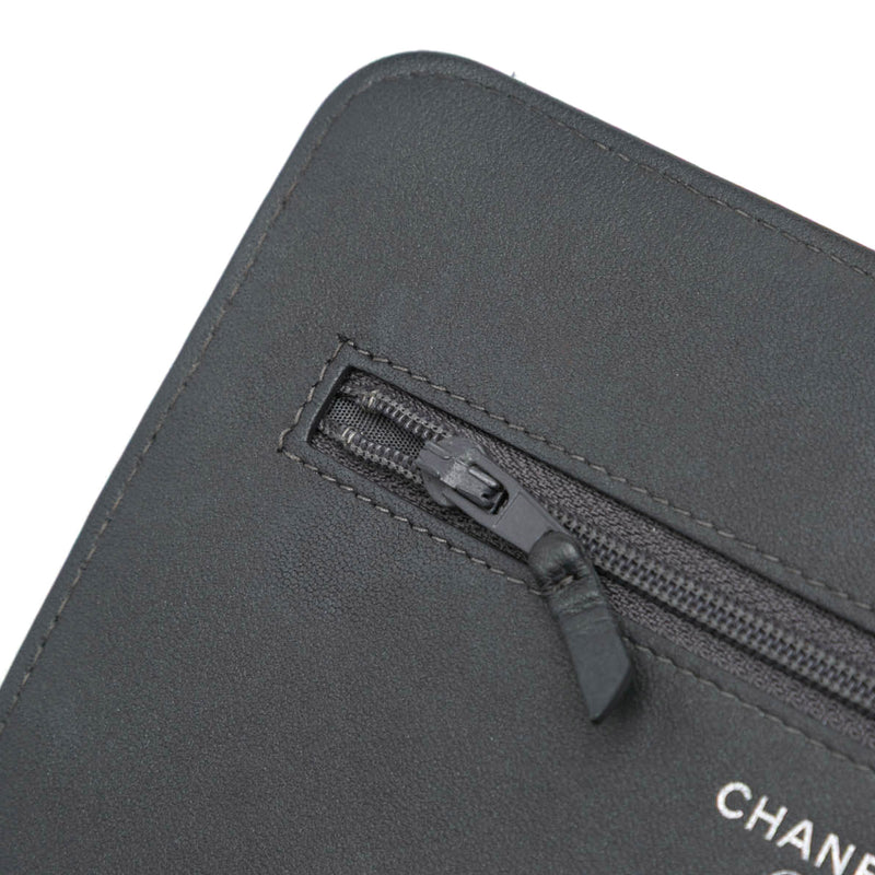 CC Studded Lambskin Camellia Wallet On Chain - Image 9