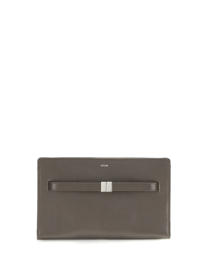 Toteme Crossbody Bag — Gray Cow Leather
