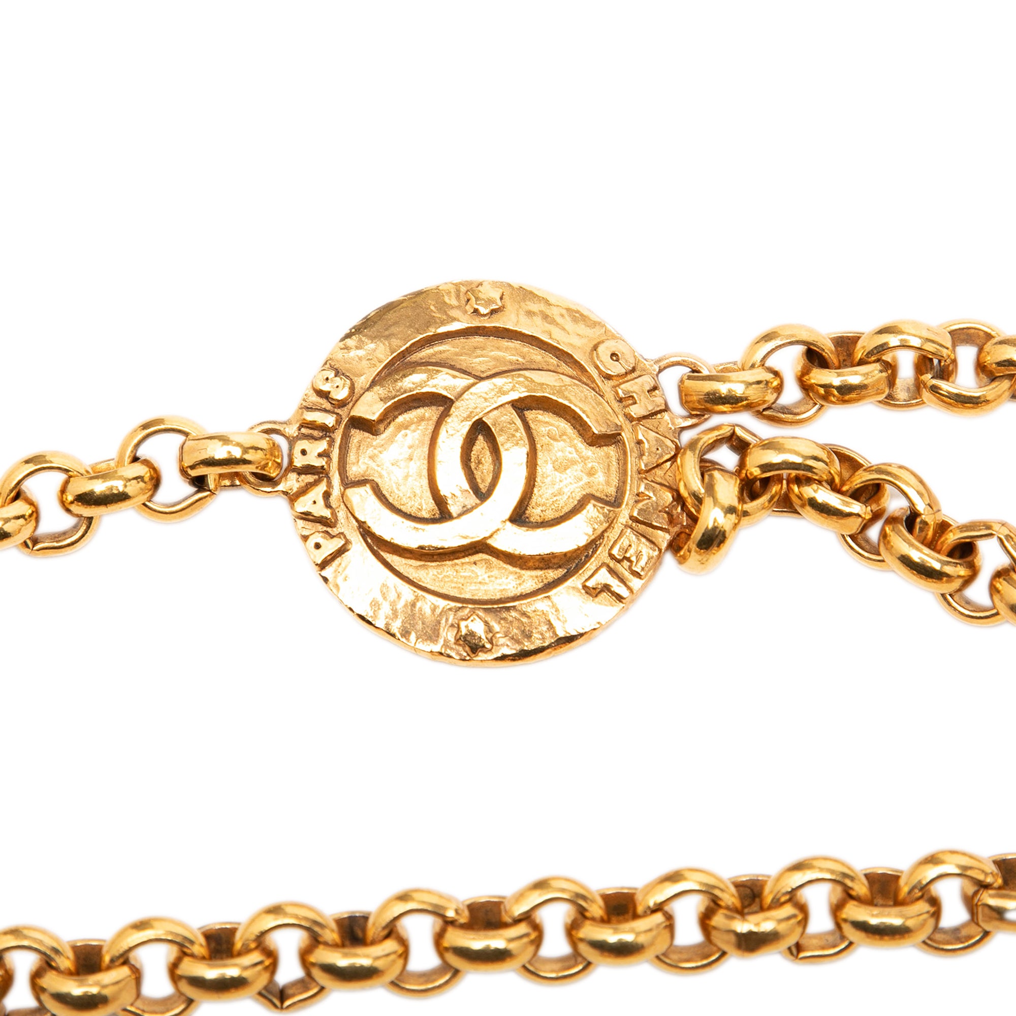 CC Gold Plated Medallion Chain Belt - Image 3