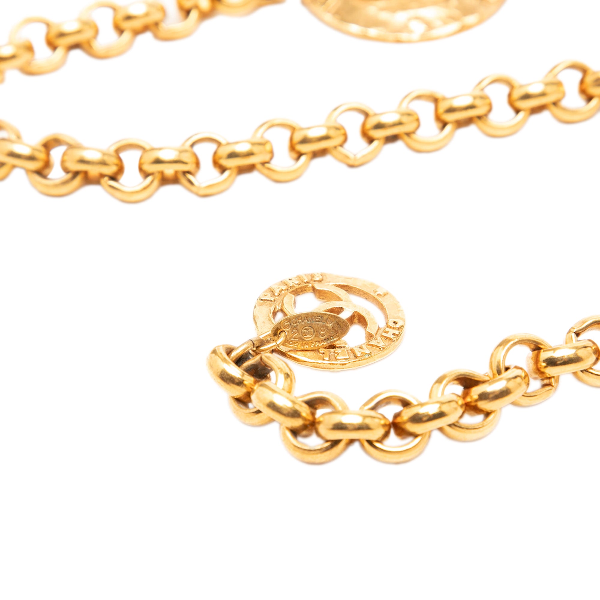 CC Gold Plated Medallion Chain Belt - Image 4
