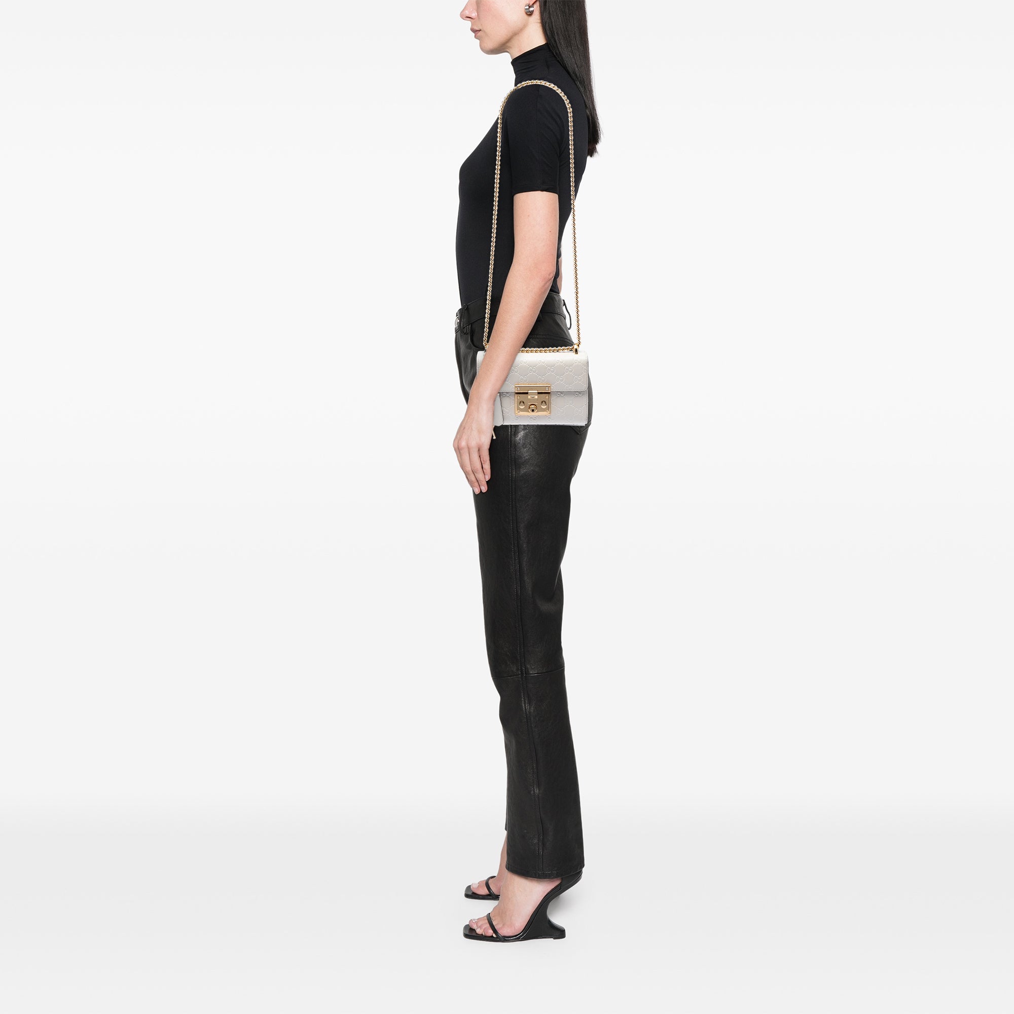 Small Guccissima Padlock Crossbody - Image 5