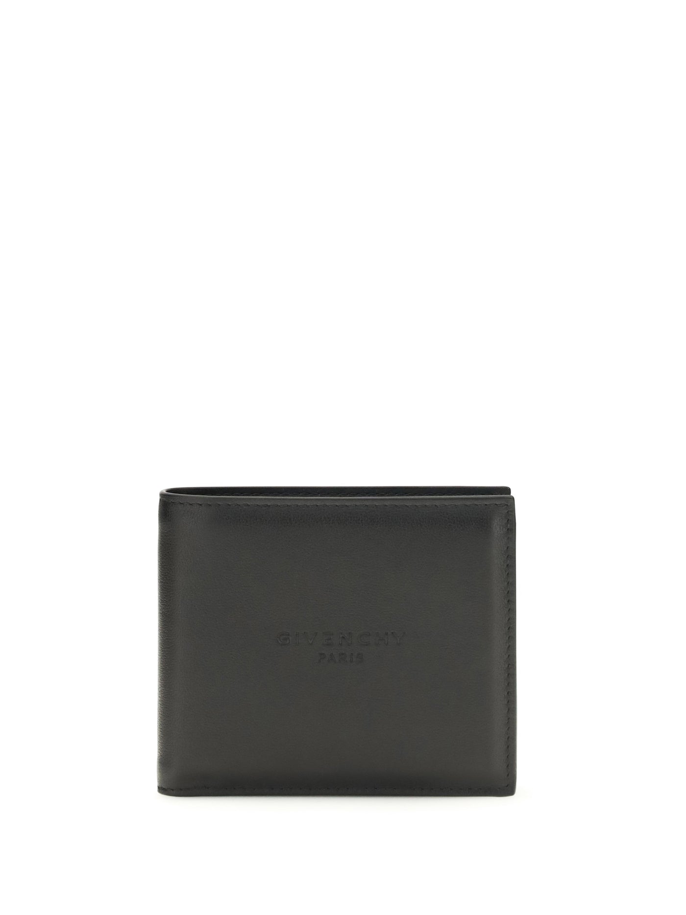 Givenchy Bifold Leather Wallet — Black Calf Bos Taurus