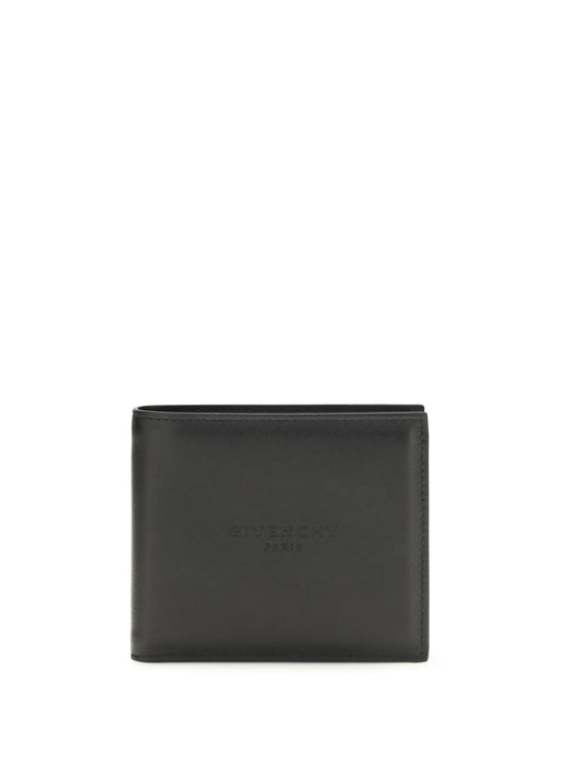 Givenchy Bifold Leather Wallet — Black Calf Bos Taurus