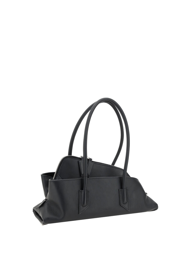 The Attico La Passeggiata Shoulder Bag — White Calf Leather