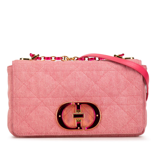 Medium Denim Macrocannage Caro Bag - Image 1
