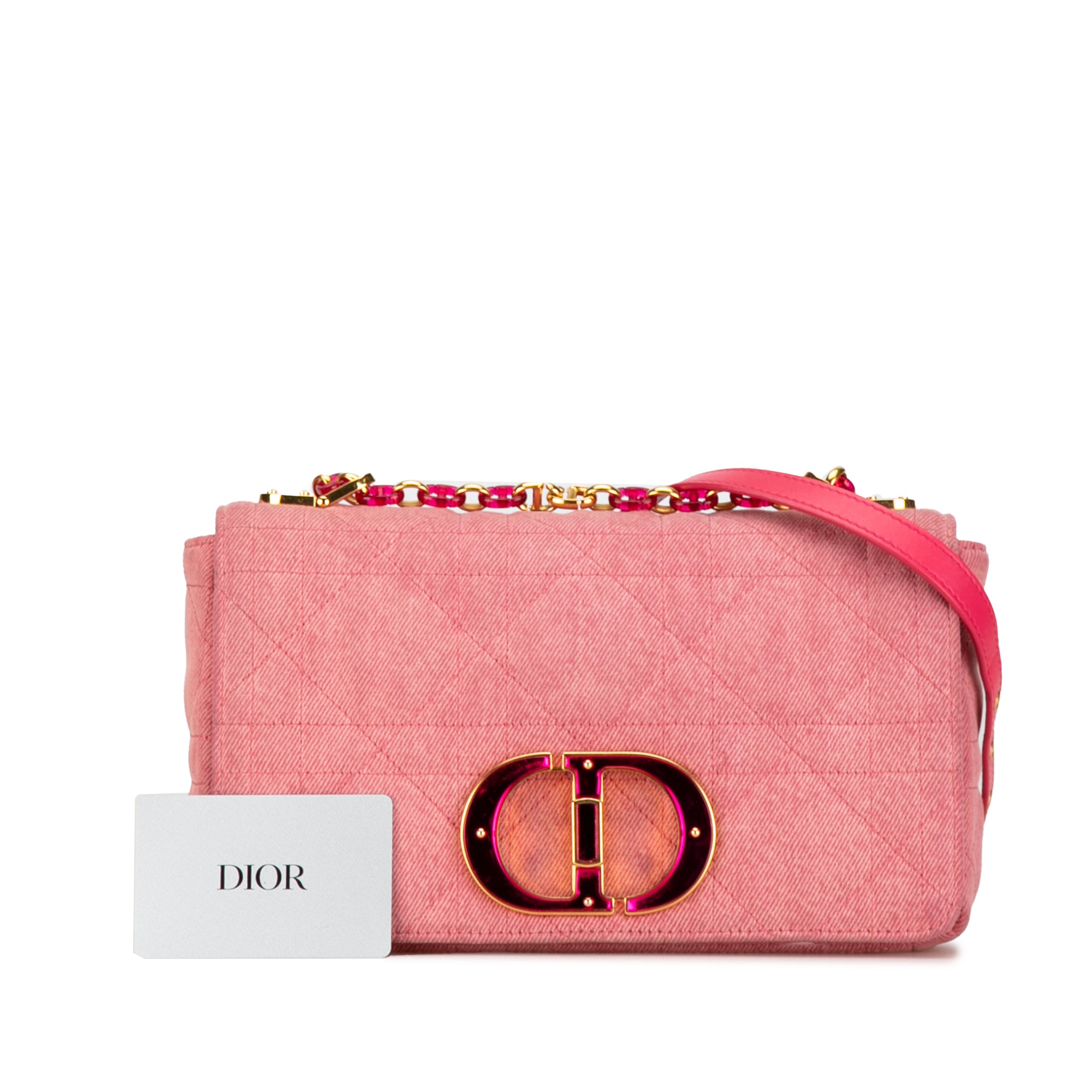Medium Denim Macrocannage Caro Bag - Image 11