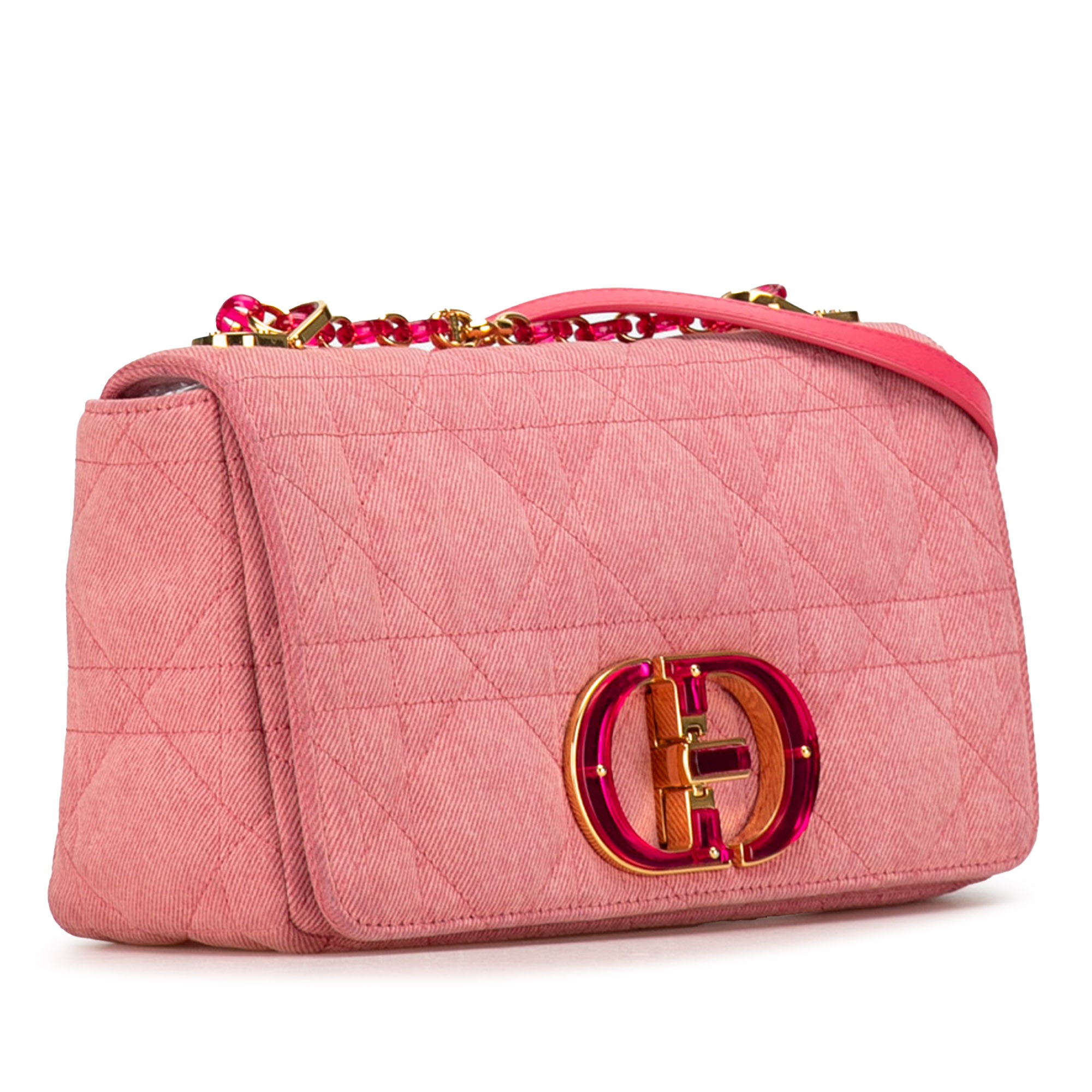 Medium Denim Macrocannage Caro Bag - Image 2