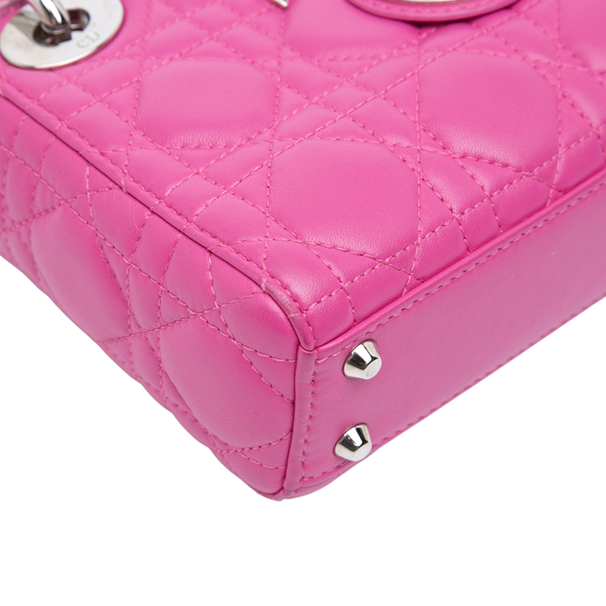 Mini Lambskin Cannage Lady Dior - Image 8