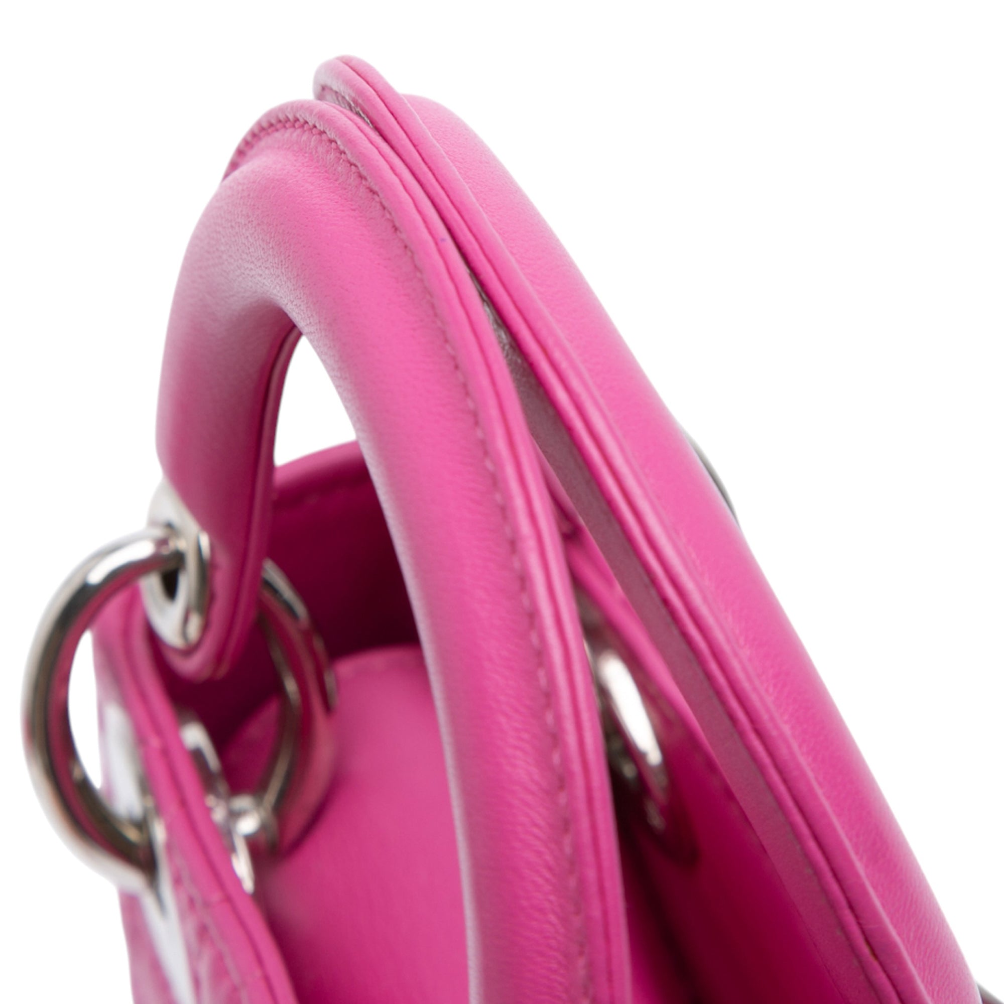 Mini Lambskin Cannage Lady Dior - Image 9