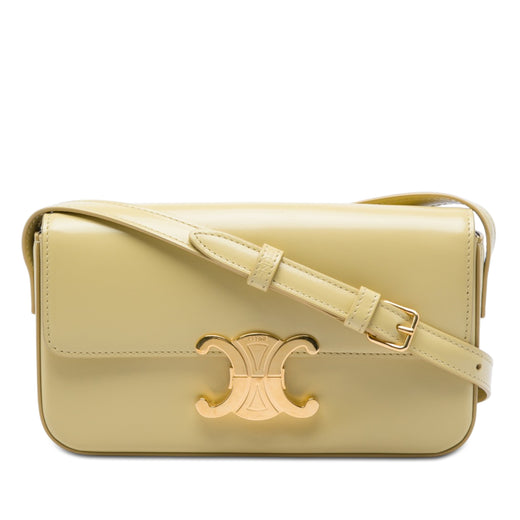 Shiny Calfskin Triomphe Claude Shoulder Bag - Image 1