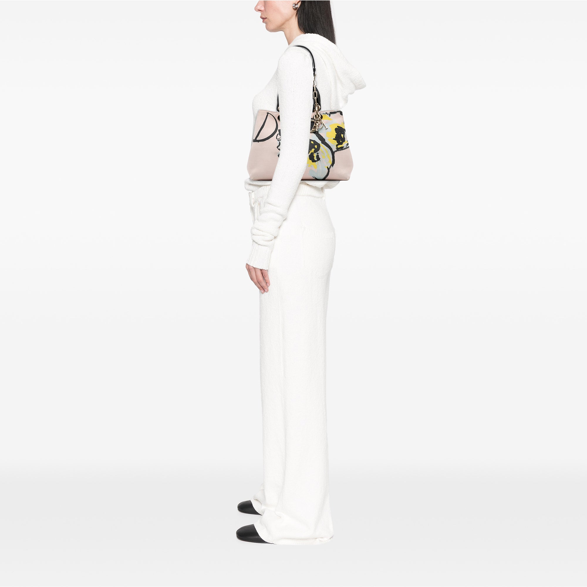 Limited Edition Medium Canvas Floral Printed Diorissimo Satchel - Image 12
