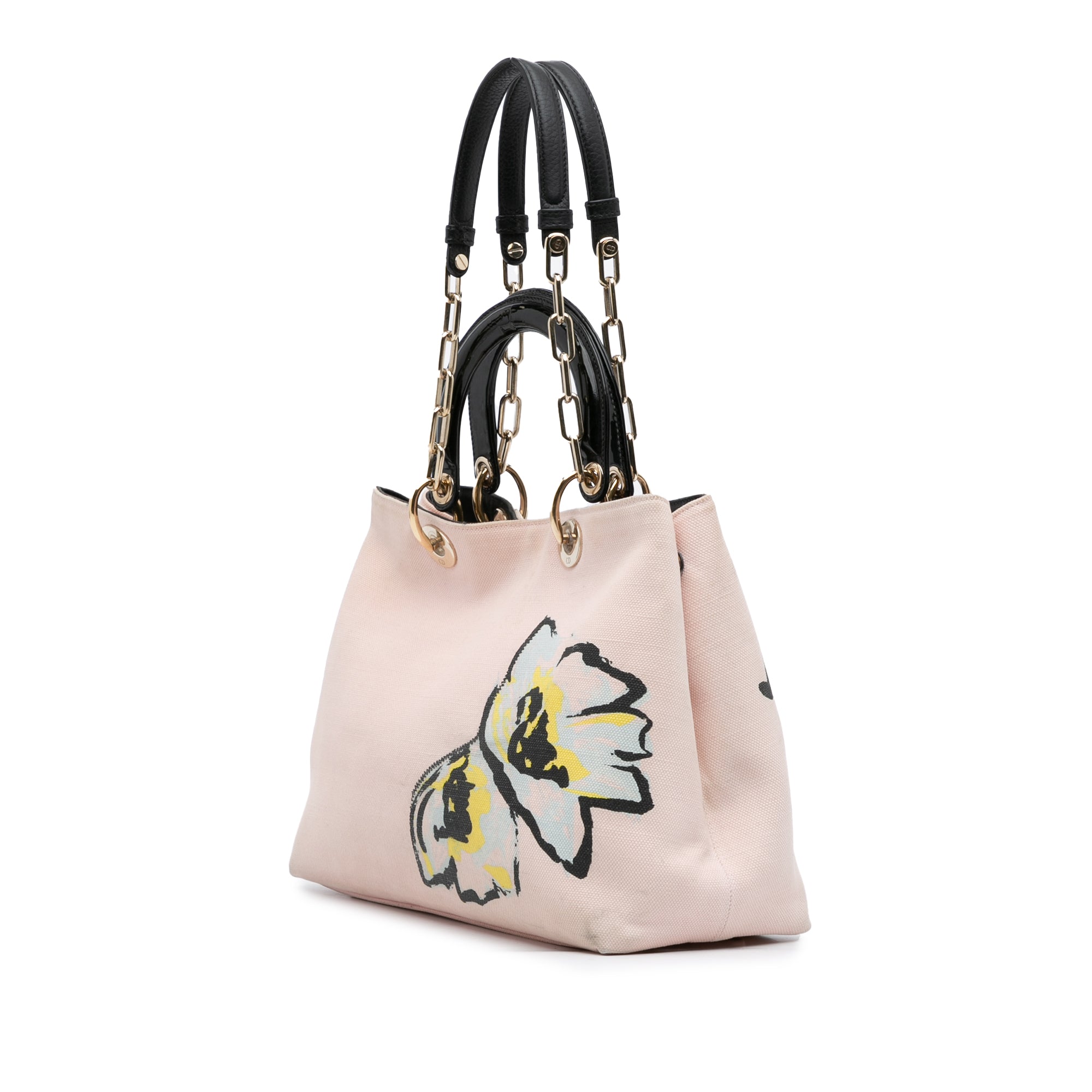 Limited Edition Medium Canvas Floral Printed Diorissimo Satchel - Image 2