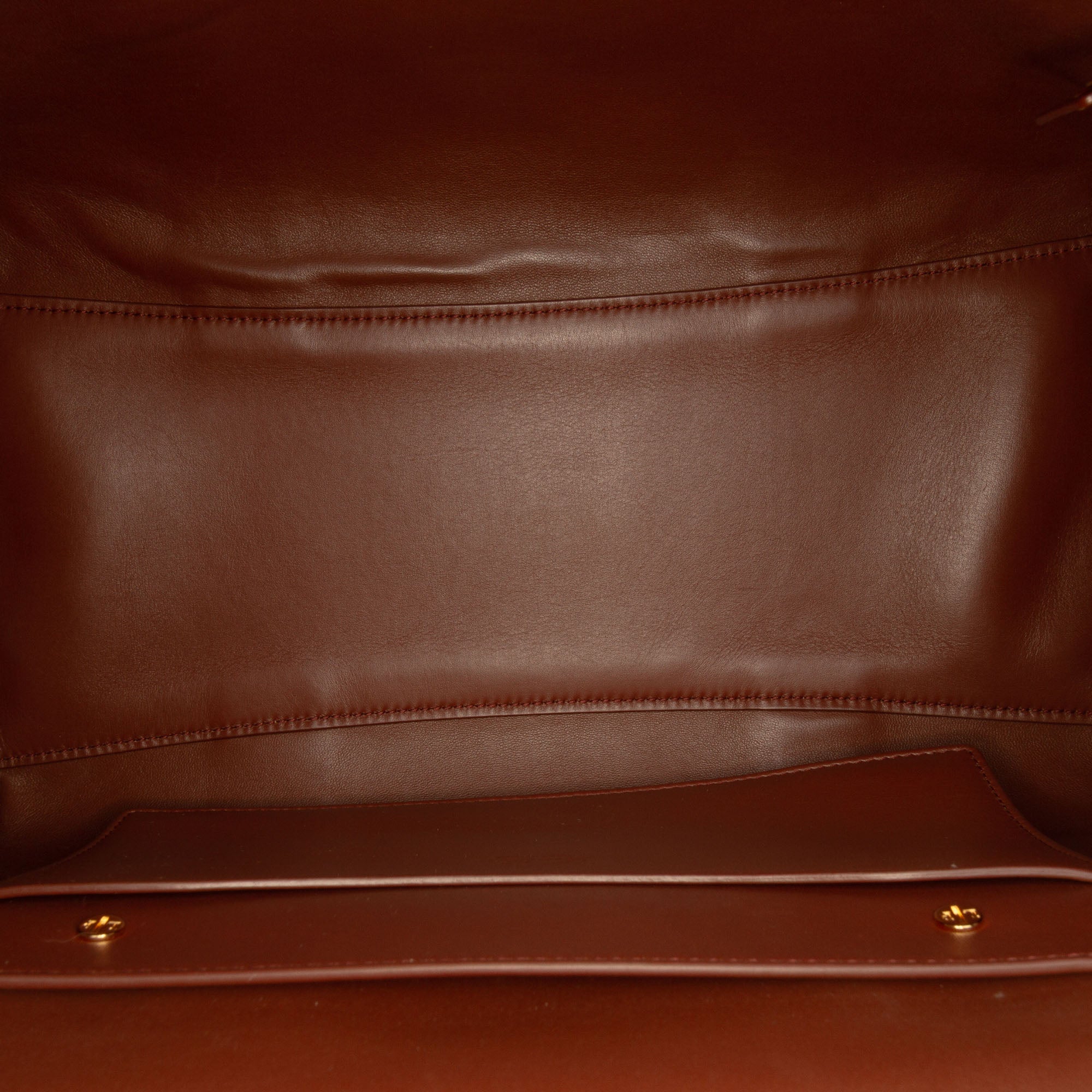 Toile Herringbone and Leather Loom L32 - Image 4