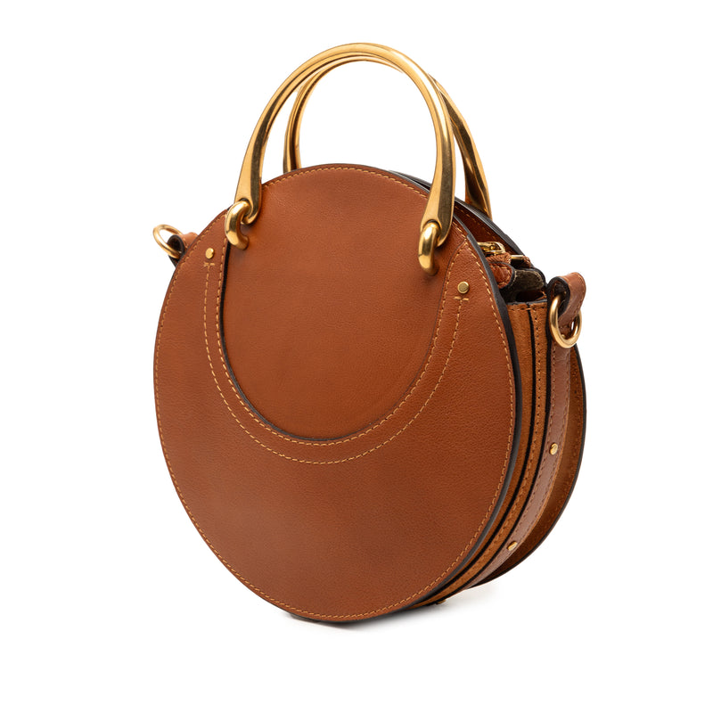 Small Suede and Raffia Pixie Satchel - Image 2