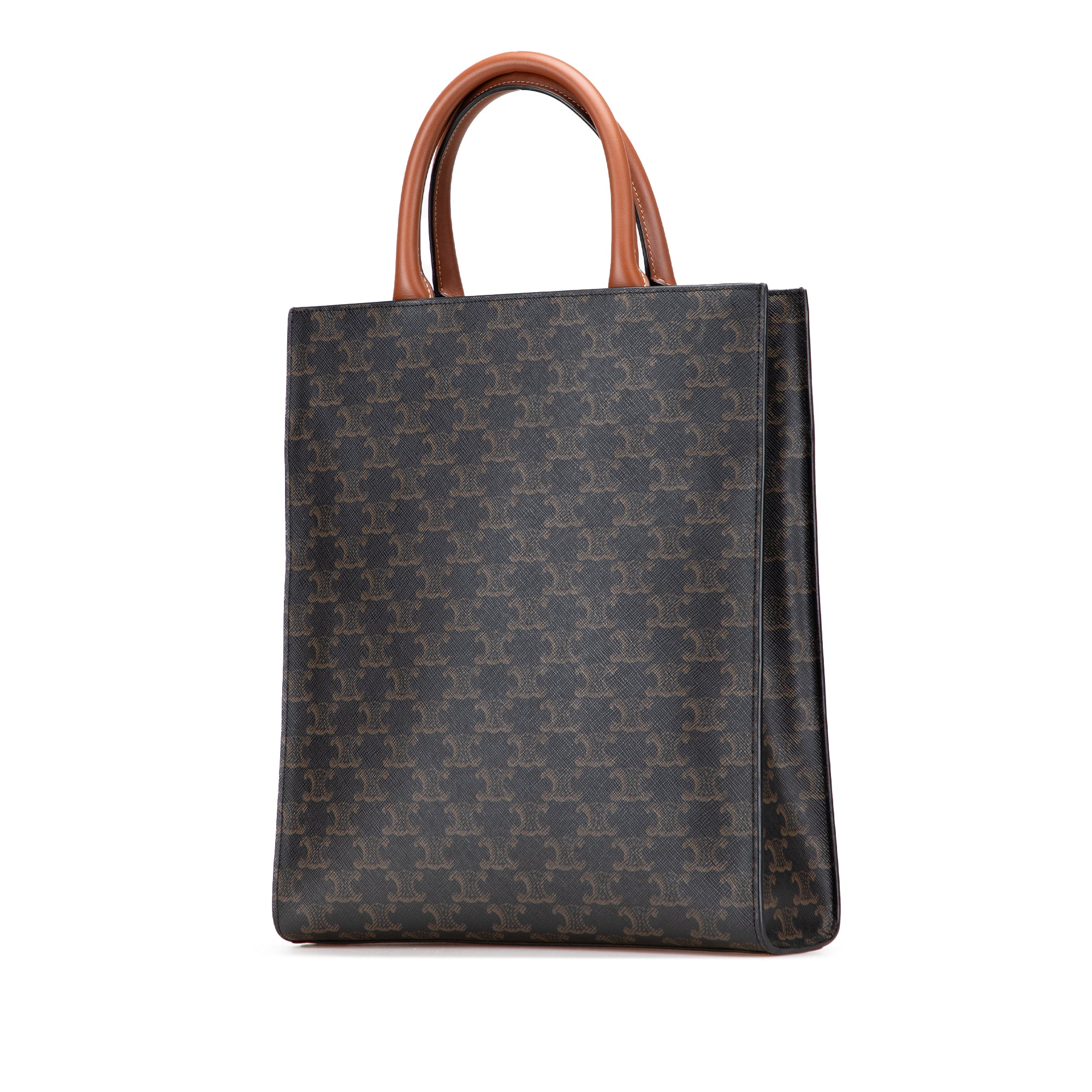 Small Triomphe Coated Canvas Vertical Cabas Tote - Image 2