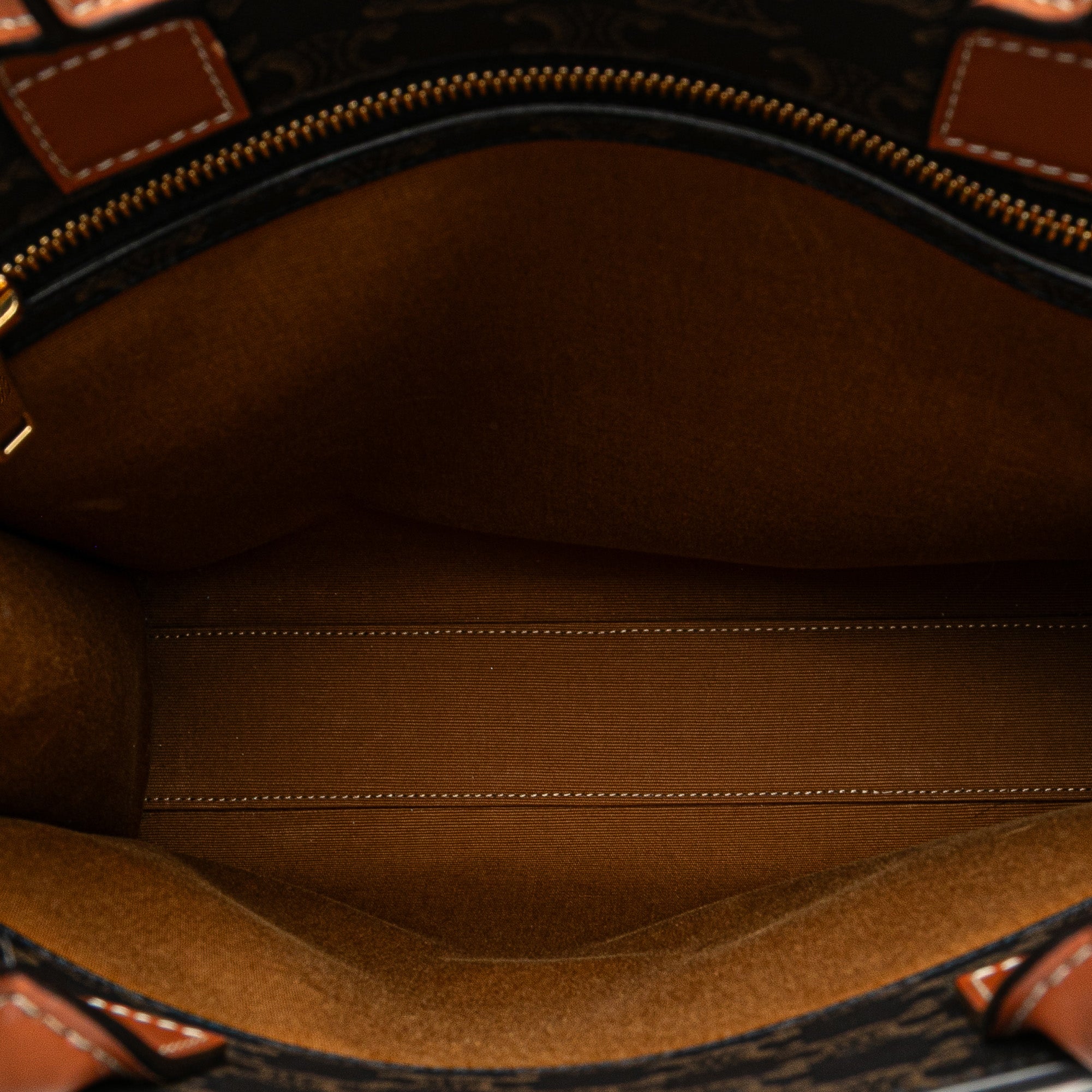 Small Triomphe Coated Canvas Vertical Cabas Tote - Image 4