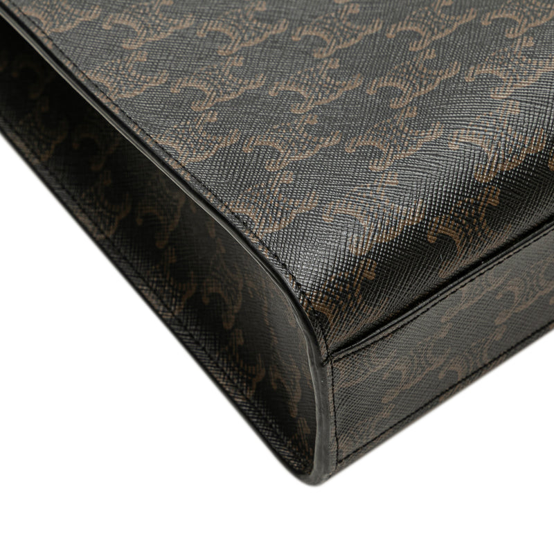 Small Triomphe Coated Canvas Vertical Cabas Tote - Image 7