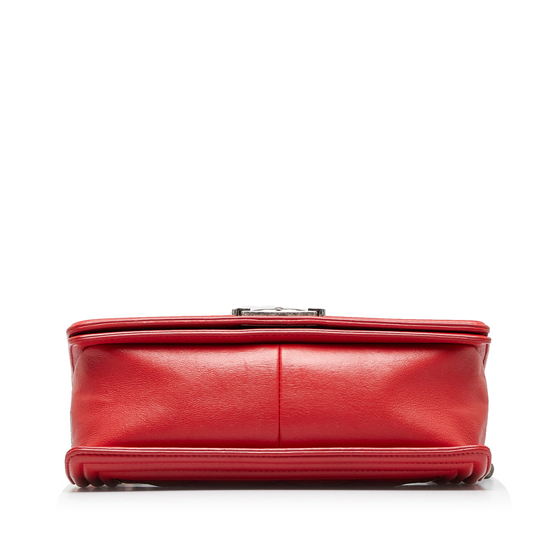 Old Medium Calfskin Double Stitch Boy Flap - Image 4