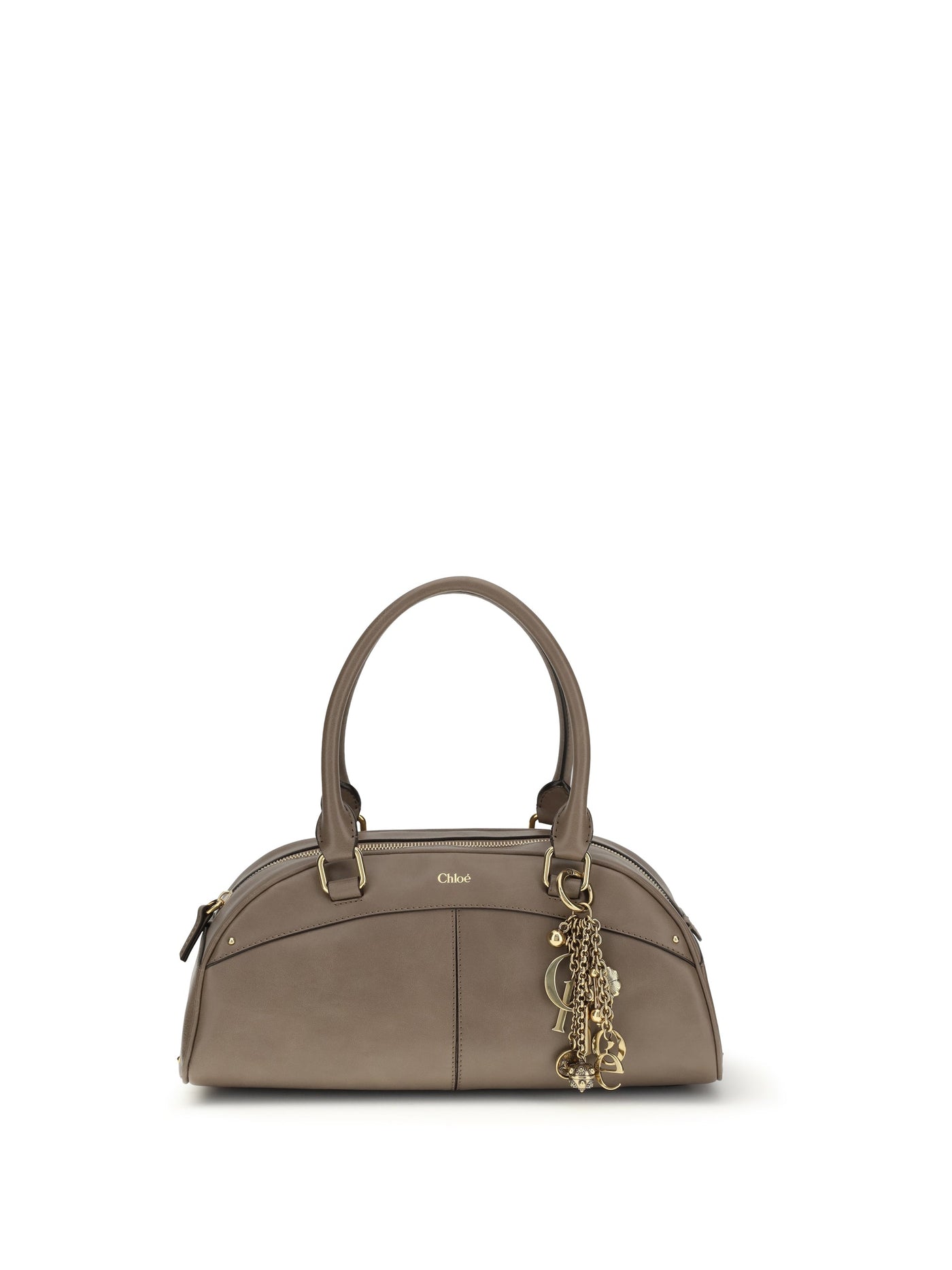 Chloé Shoulder Bag — Gray Calf Leather Bos Taurus