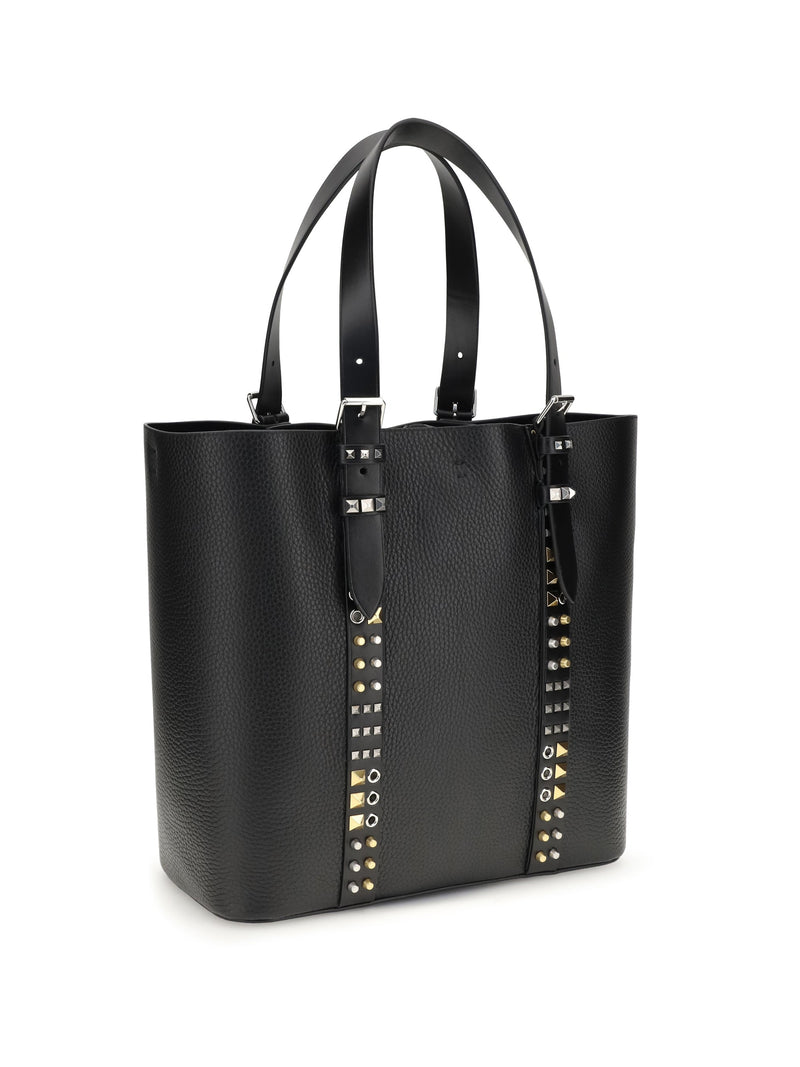 Valentino Garavani Tote Bag — Black Calf Leather