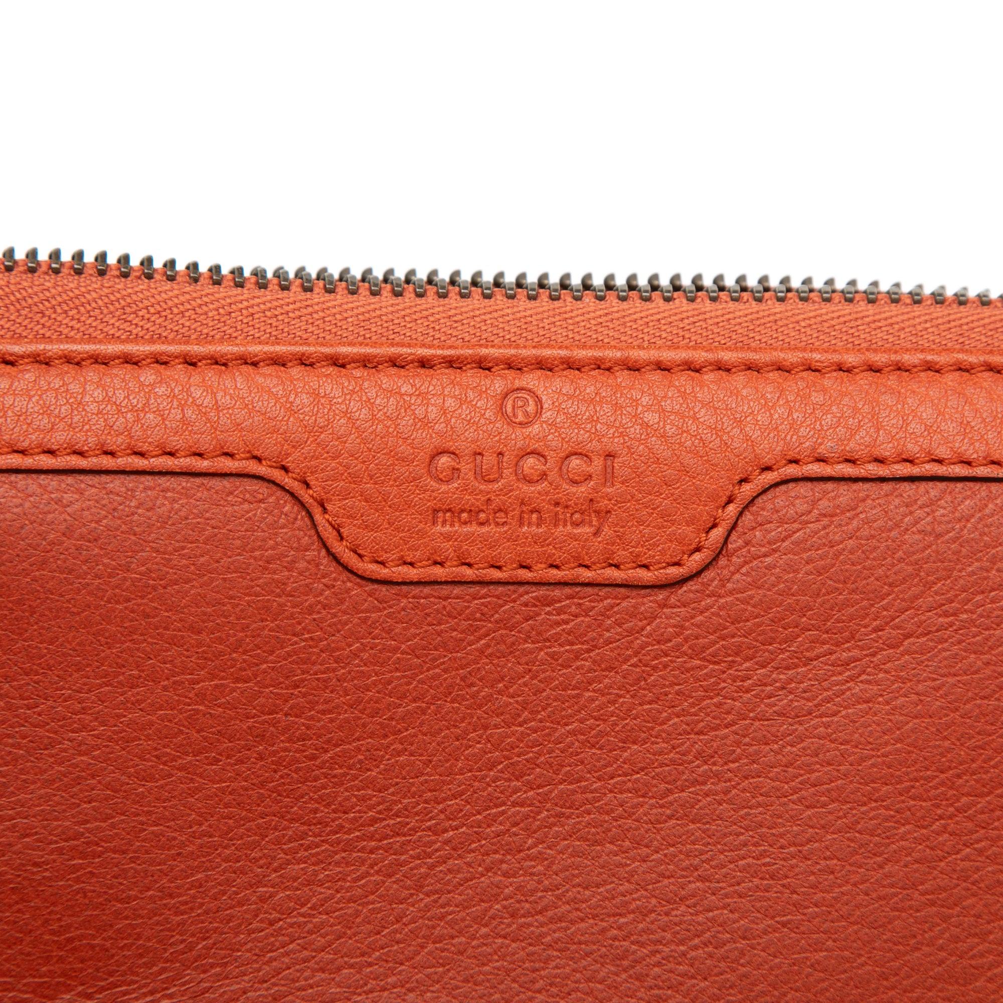 Leather Bamboo Zip Around Wallet - Image 5