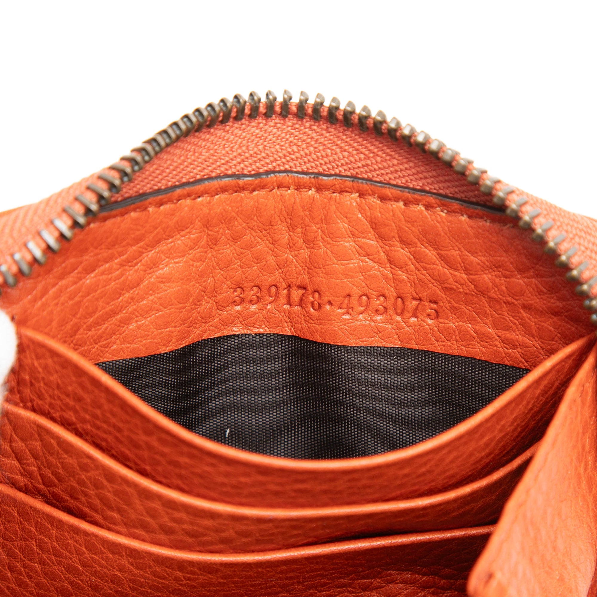 Leather Bamboo Zip Around Wallet - Image 6