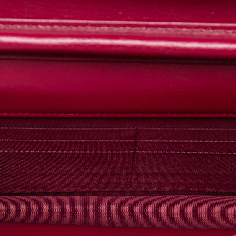 Stitched Goatskin Golden CC Wallet On Chain - Image 4