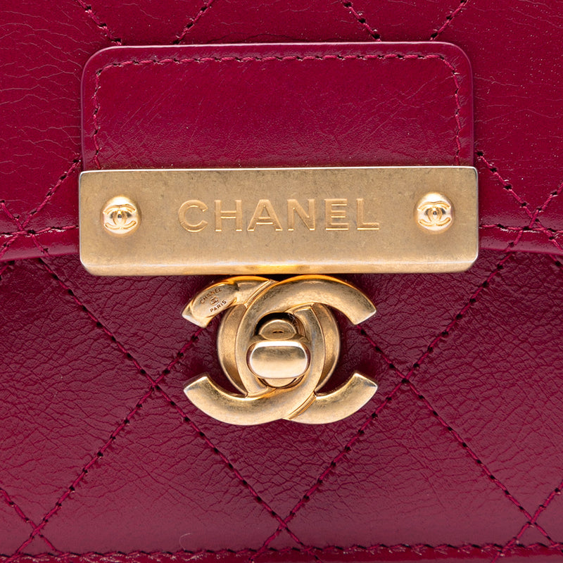 Stitched Goatskin Golden CC Wallet On Chain - Image 6