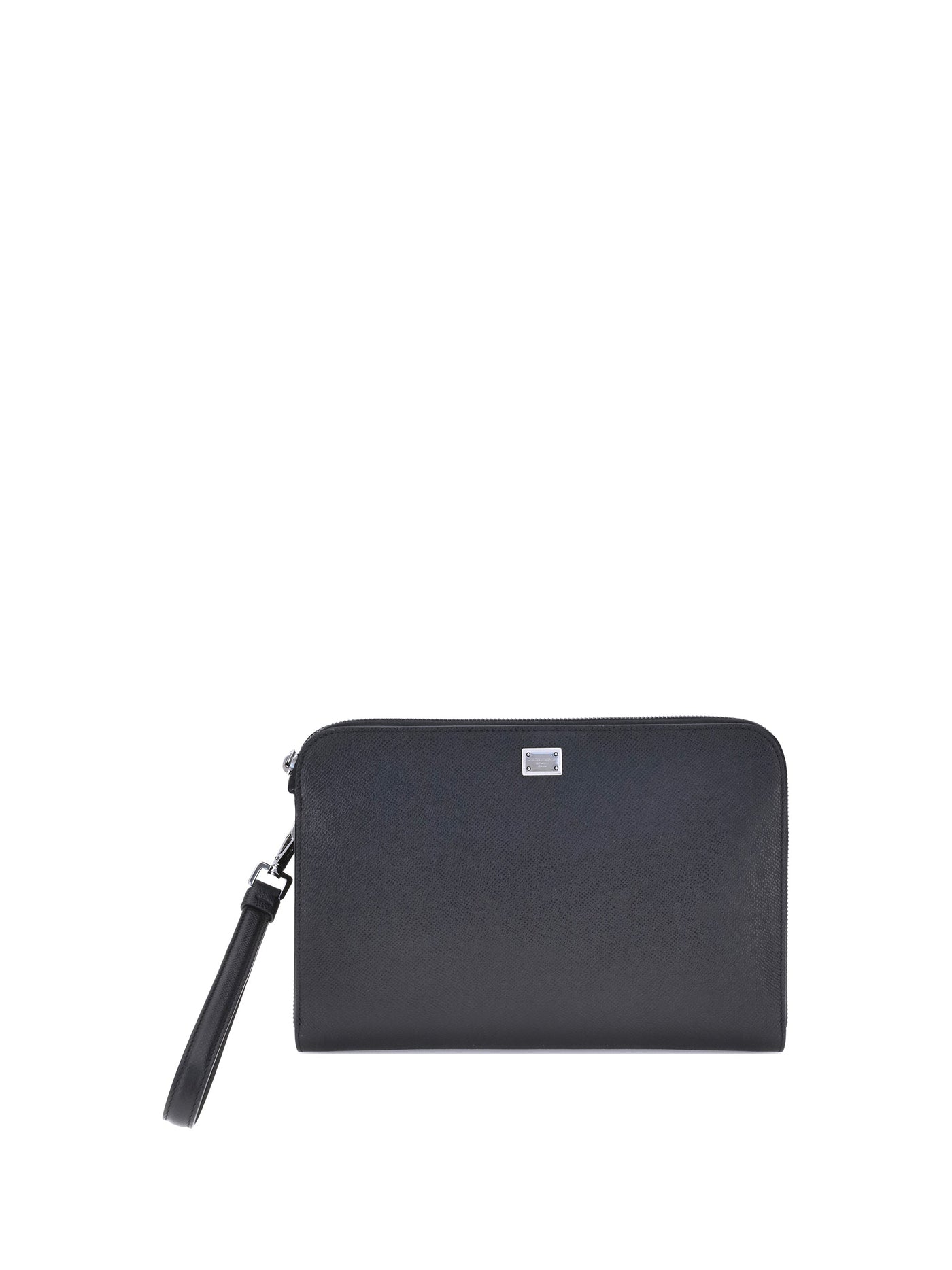 Dolce & Gabbana Calf Leather Travel Wallet — Black Bos Taurus