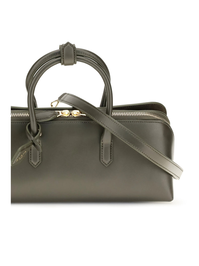 Alaïa Delta Top Handle Bag — Green Calf Leather