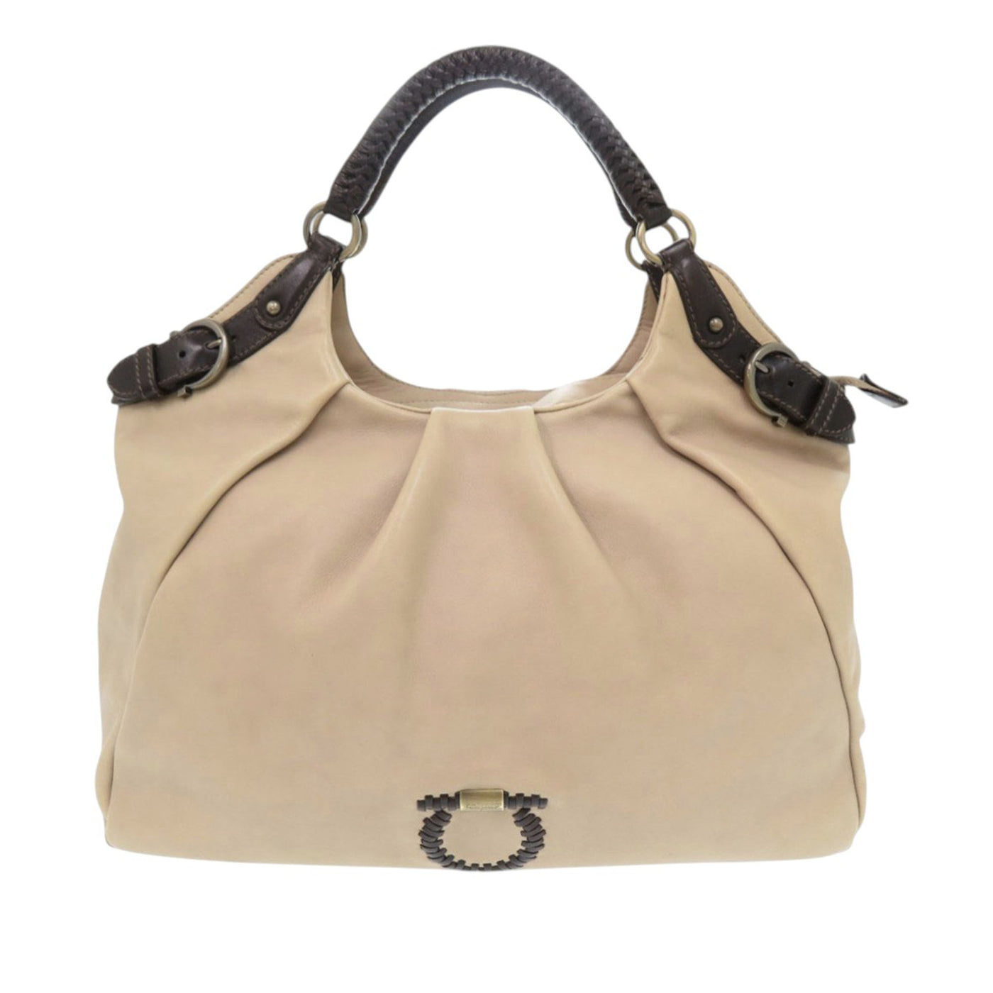 Leather Gancini Tote - Image 1
