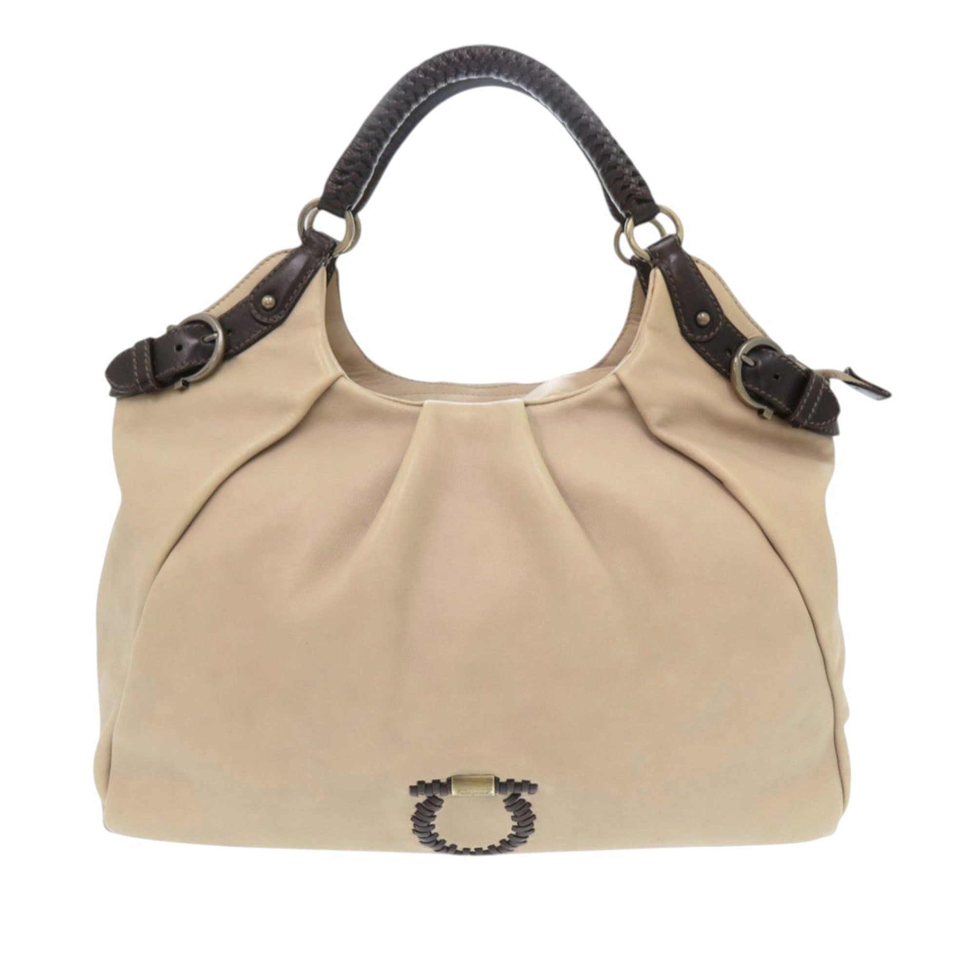 Leather Gancini Tote - Image 1