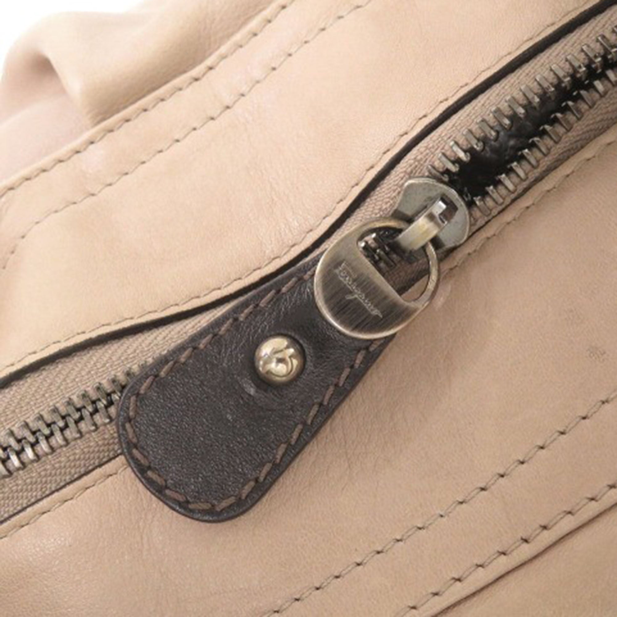 Leather Gancini Tote - Image 10