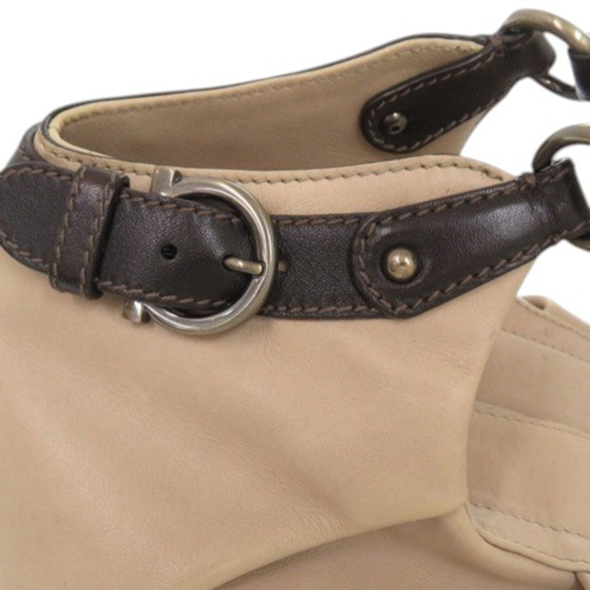 Leather Gancini Tote - Image 14