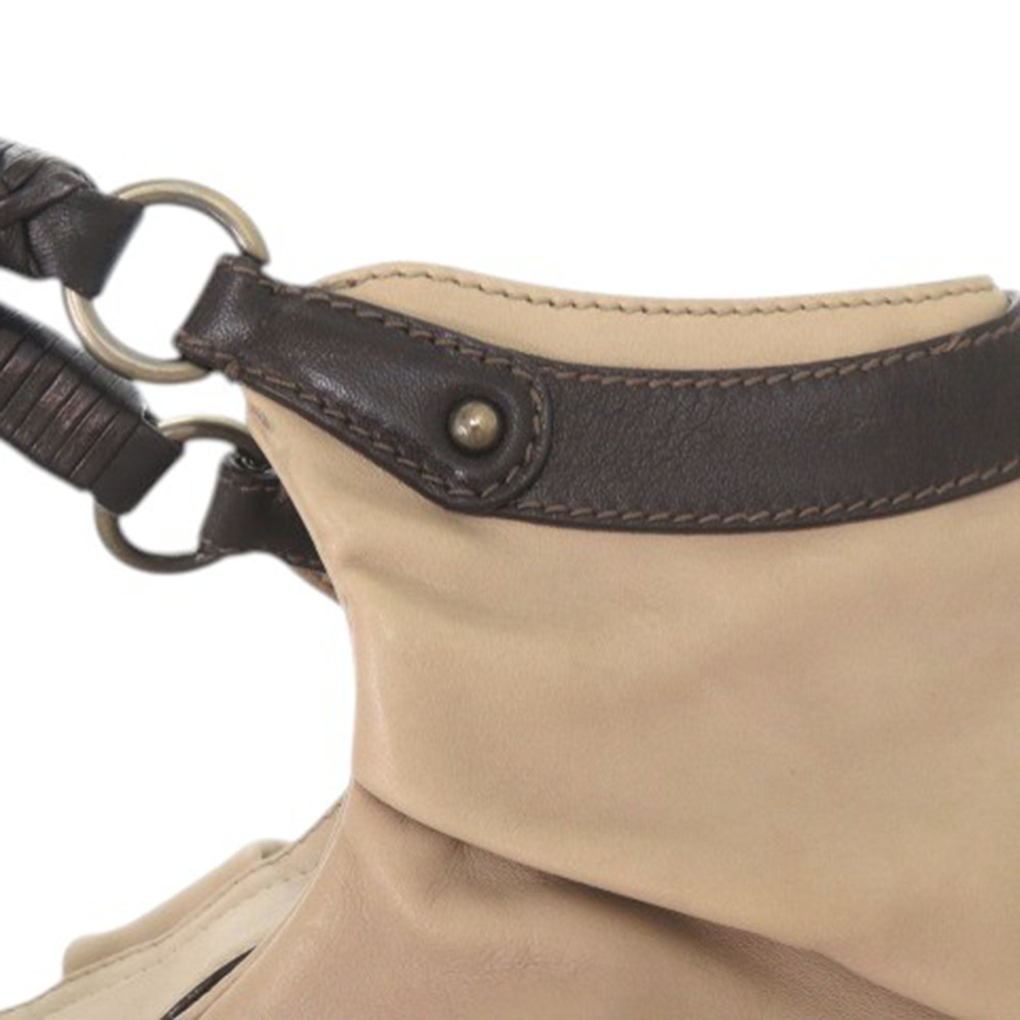 Leather Gancini Tote - Image 16
