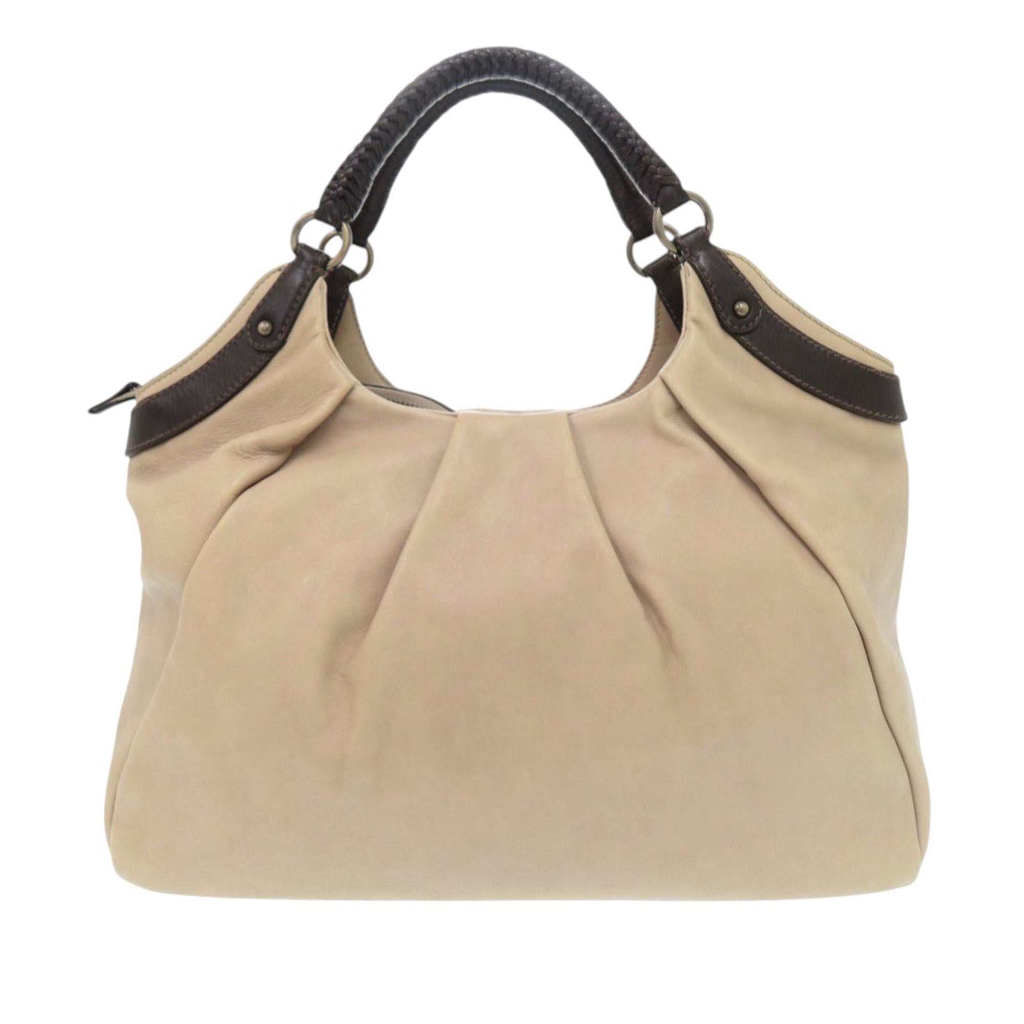 Leather Gancini Tote - Image 2