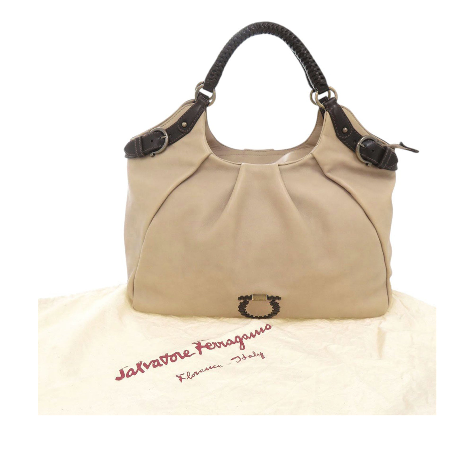 Leather Gancini Tote - Image 22