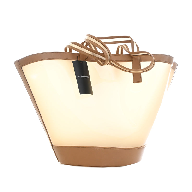 Medium PVC and Calfskin Panier Tote - Image 2