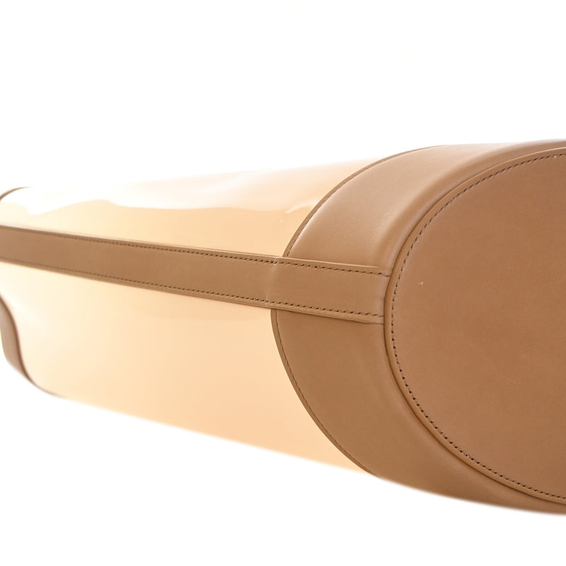 Medium PVC and Calfskin Panier Tote - Image 5