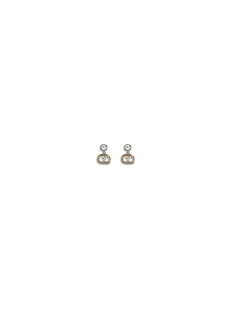 Valentino Garavani Ovalette Earrings — Gold Brass
