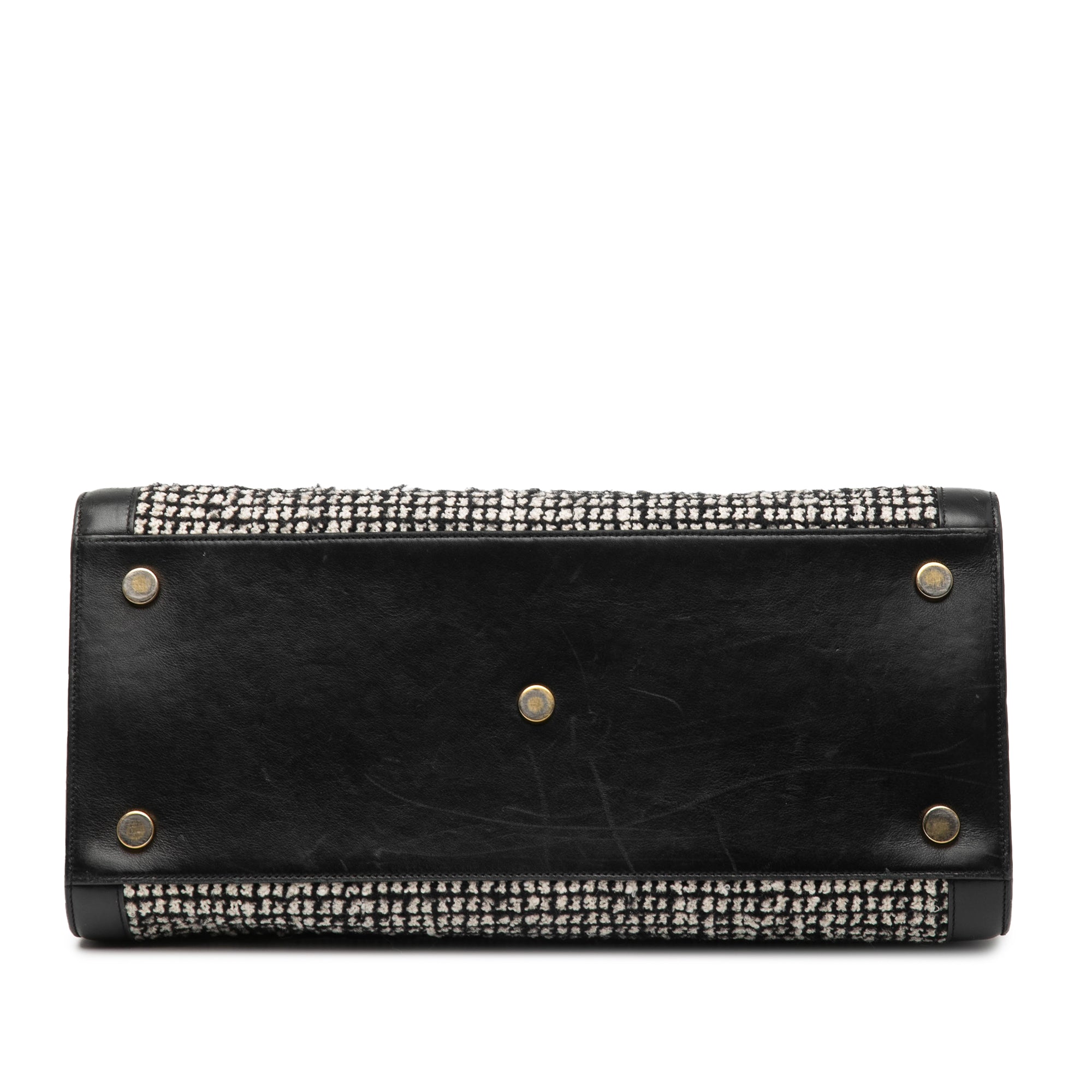 Small Tweed Houndstooth Sac De Jour Satchel - Image 3