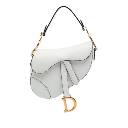 Mini Grained Calfskin Saddle Bag - Image 1