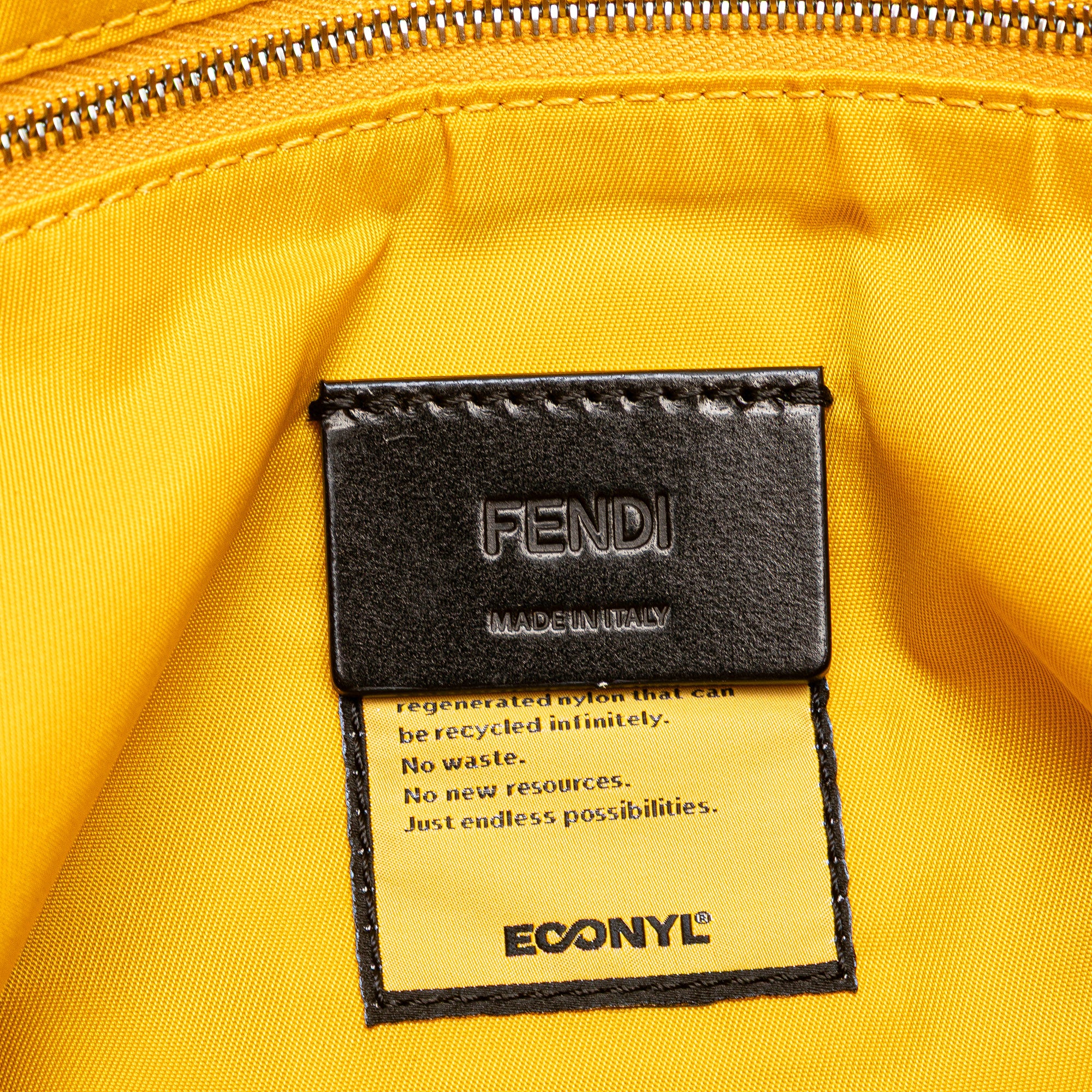 Large Econyl Nylon Baguette Satchel - Image 5