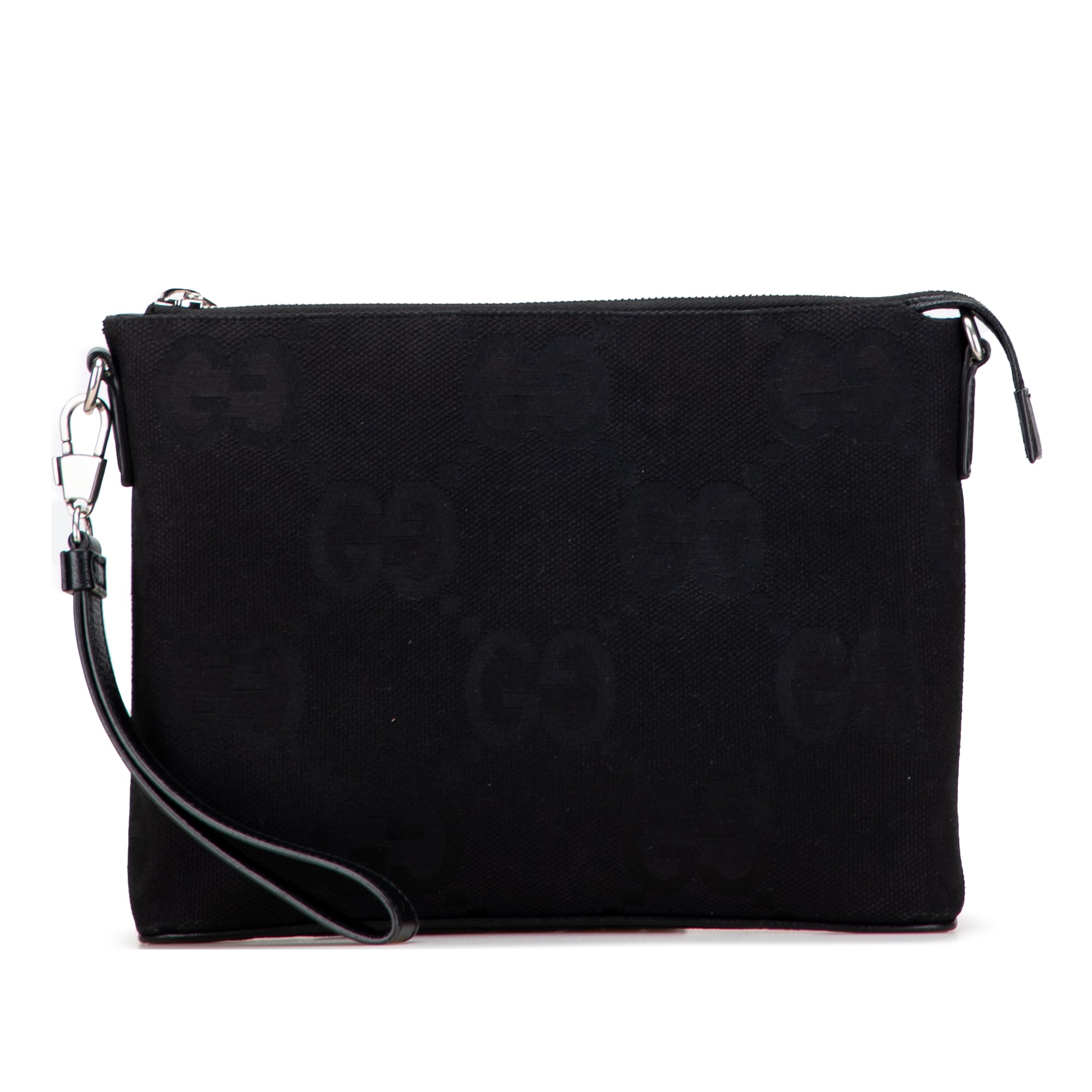 Jumbo GG Canvas Clutch on Strap - Image 1