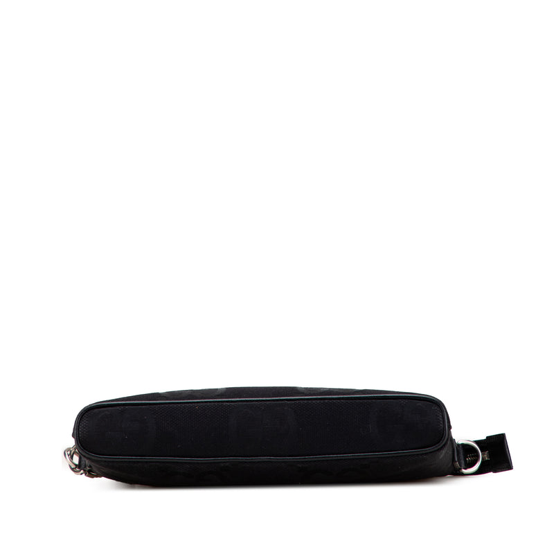 Jumbo GG Canvas Clutch on Strap - Image 3