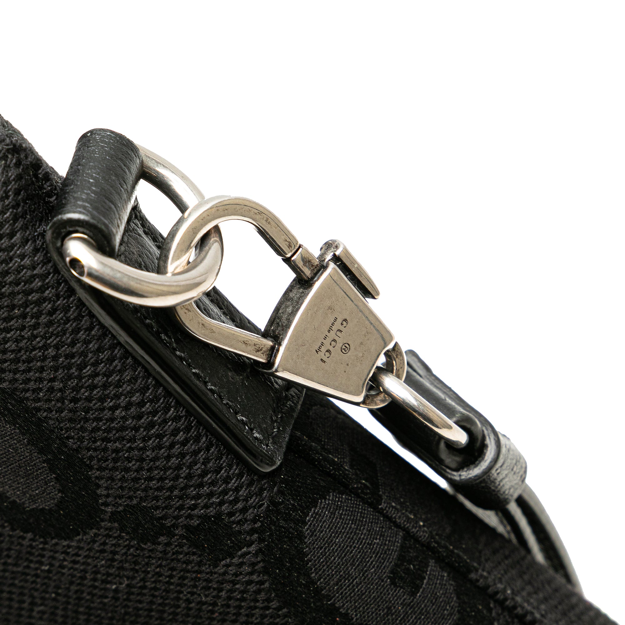 Jumbo GG Canvas Clutch on Strap - Image 8