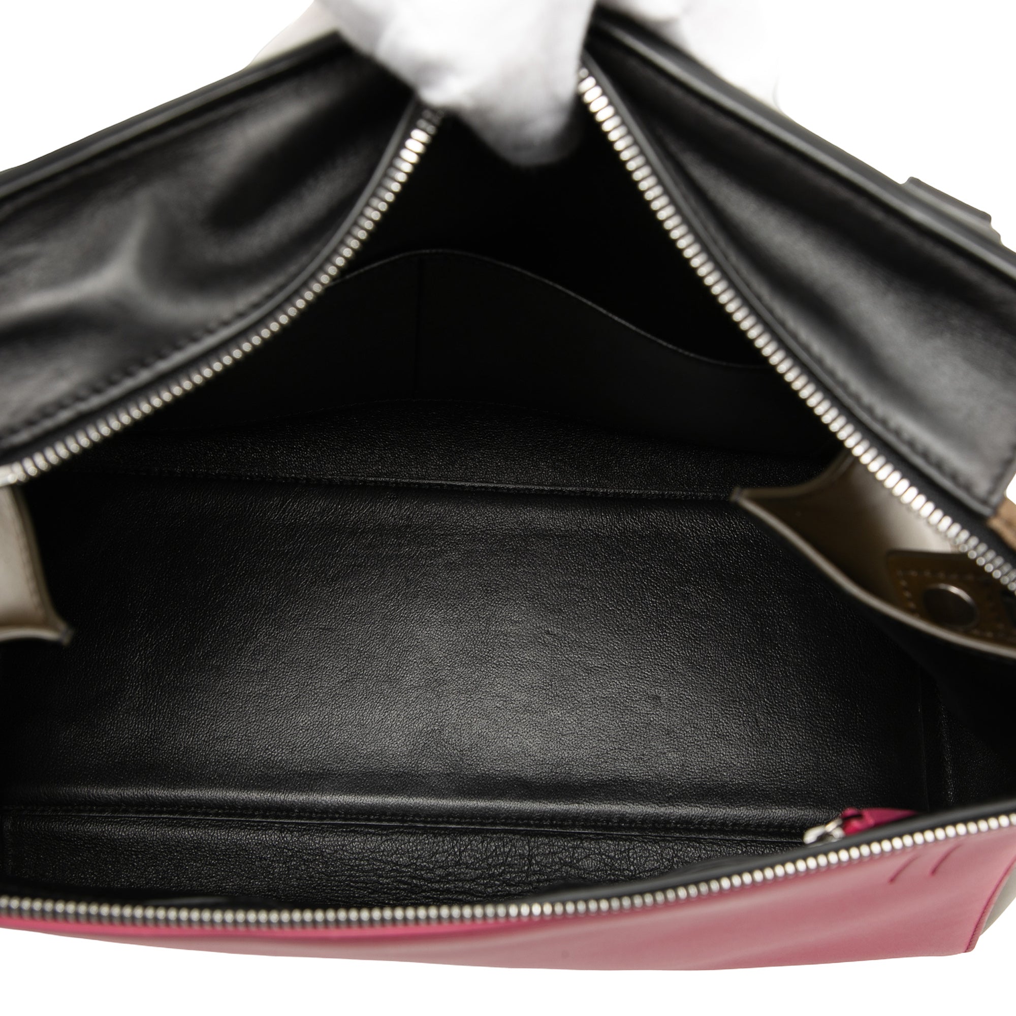 Medium Tricolor Leather Edge Handbag - Image 4