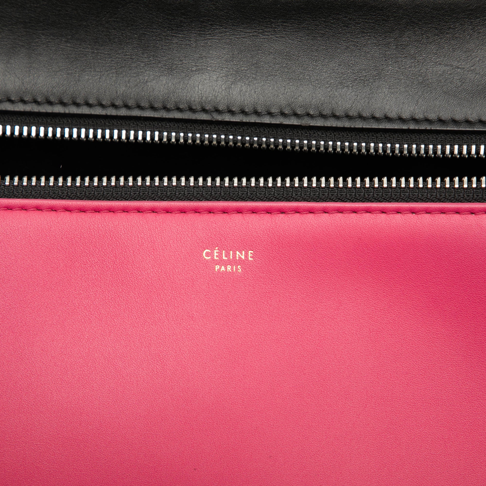 Medium Tricolor Leather Edge Handbag - Image 5